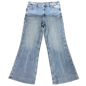 American Eagle High Rise Flare Jeans Women’s 14 Long Blue Stretch Classic NEW